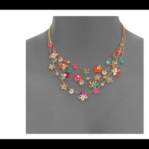 Kate Spade Gold Giverny Floral necklace & earrings